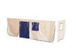 Vorhang f&uuml;r das Hochbett Timmy Beige-Blau