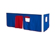 Vorhang f&uuml;r das Hochbett Timmy Blau-Rot